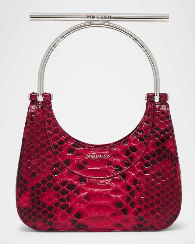 Mini T-Bar Python Top-Handle Bag